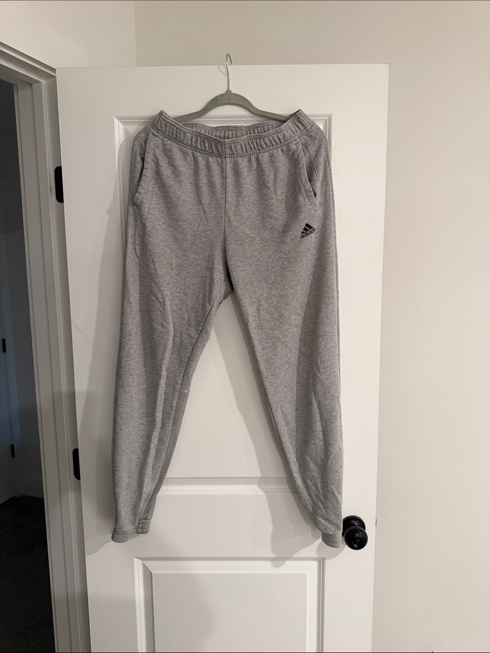 adidas Light Gray Heather Jogger Sweatpants